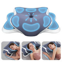 Almohada De Espuma Memoria Para El Cuello Alivio Del Dolor Cervical Ergonómica Ortopédica Soporte Para El Cuello Para Dormir De Lado Espalda Estómago Regalo - details 1