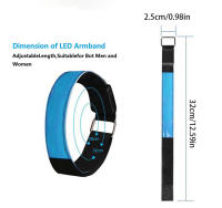 Armband LED De Batería Para Deportes Al Aire Libre Luz De Seguridad Para Correr De Noche En La Mano Rodilla Y Pies Verde Azul Rojo - details 7
