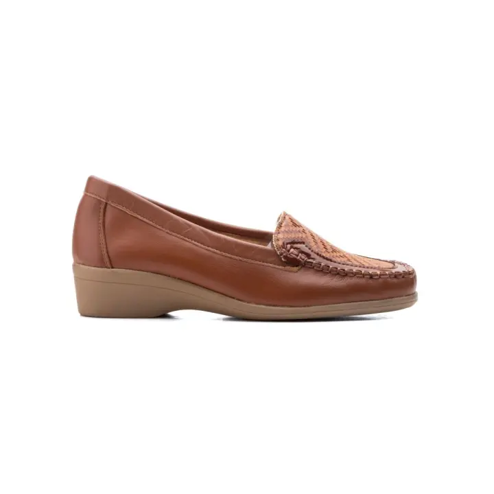 Mocasines de piel marrones Piel Textil Piel acolchada - 1