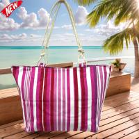 MEJORADA TOTE BAG Grande Rayas Multicolor – BOLSO DE PLAYA de Lona con Asas de Cuerda, Capacidad Extra, 6 Colores Disponibles - details 8