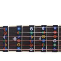 Etiquetas De Mapa De Notas Para Dedo De Guitarra Miwayer Pegatinas Transparentes Y Negras Para Principiantes De 6 Cuerdas - details 6