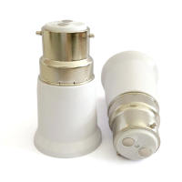 Adaptador De Bombilla B22 a E27 Sin Soldar 1/4/10 Piezas Soporte De Lámpara Convertidor De Sockets Extensión Para Bombillas - details 6