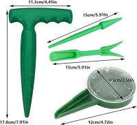 Herramientas para seem, herramientas para transplantar suculentas, herramientas para seem to Semillas, herramientas de jardinería, sembladora de Semillas para multiplicación, juego de Plantación, embradora, Perforadora, plantulas, Green - details 0