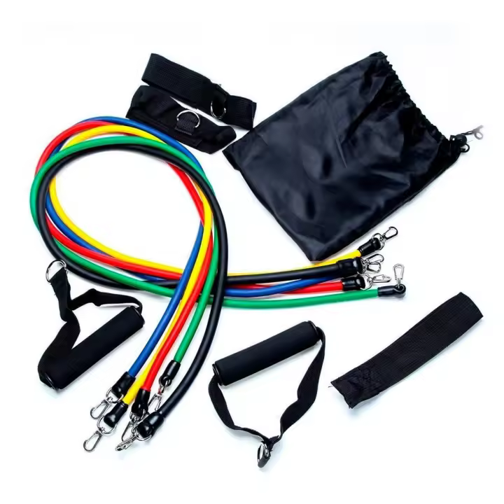 CANNON – Set de Banda Resistencia de 5 intensidades. Expansor con Asas Fitness para crossfit, pilates, training, yoga y gimnasio - 1