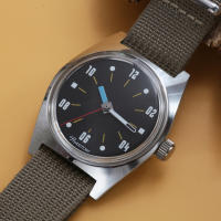 Reloj Mecánico De Mano PHANTOM 7120 Para Hombres 36mm Retro Business Tiempo Clásico Sencillo Para Parejas Material De Correa De Cuero Resistente Al Agua 3Bar - details 2
