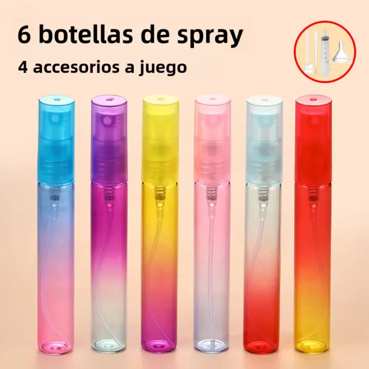 Set De 6 Botellas De Perfume De 8ML Con Accesorios 4 Dispensadores Y 1 Funnel Recargables Para Fragancia - 1