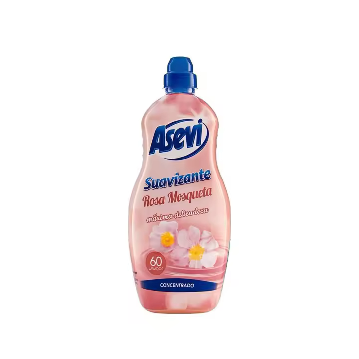 Pack. 10 uds. Asevi Suavizante Concentrado Rosa Mosqueta 60 Lavados - 1380 ML. - 1