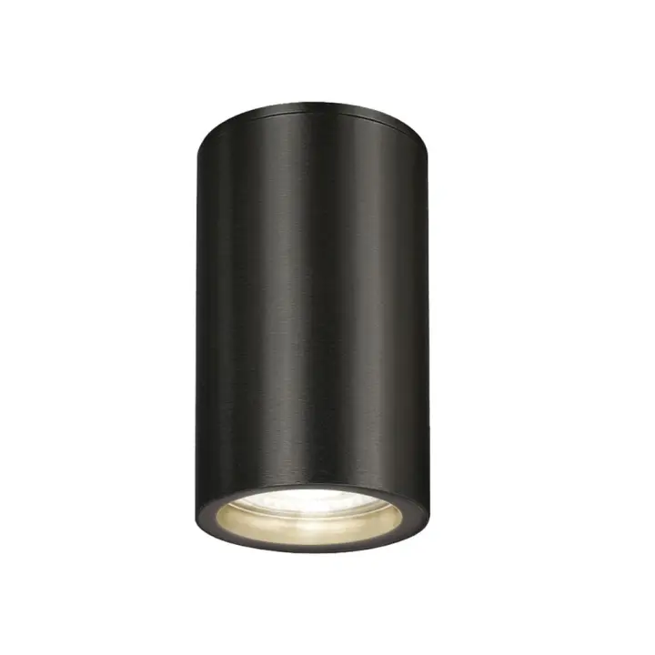 Lampara Techo Foco Gu10 Ip65 Negro Aplique Techo, Luz Jardín, Lámpara Jardín, Luz Exterior, Aplique Jardín - 1