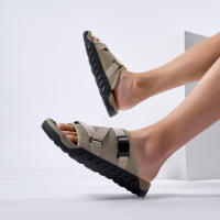 Zapatillas De Verano Ajustables Para Hombre Antideslizantes Cómodas Tallas 39-45 Color Negro Caqui Verde Uso Exterior - details 13