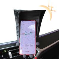 Parasol De Teléfono Móvil Para Coche Protector Solar Anti-Resplandor Accesorios Para Motocicleta Y Vehículos Cubierta De Seda Plateada - details 5