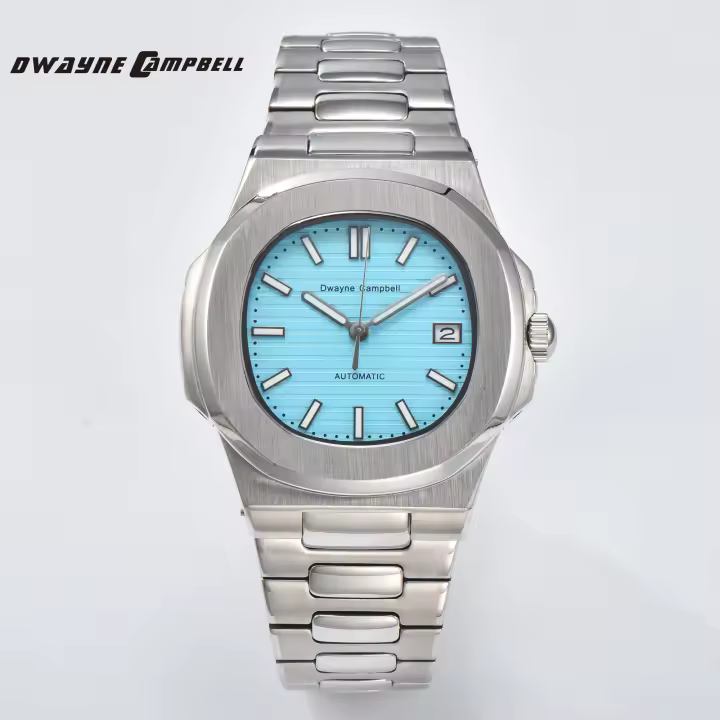 Reloj Automático Para Hombre Dwayne Campbell Clásico Acero Inoxidable Impermeable Cristal De Zafiro Luminoso Regalo Mejor Para Hombres - 1