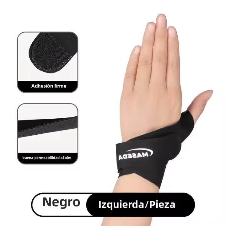 1Pcs Apoyo De Muñeca Ultrafino Con Compresión Para Tendinitis Deformidad De La Juntura De La Mano Síndrome Del Túnel Carpiano Artritis Tamaño M/L Negro/Azul - 1