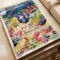 Póster Anime Pokemon MINISO HD Arte Pegatina Para Pared Resistente Al Agua Decoración Aestética Para Sala De Estar Dormitorio Bar - details 32