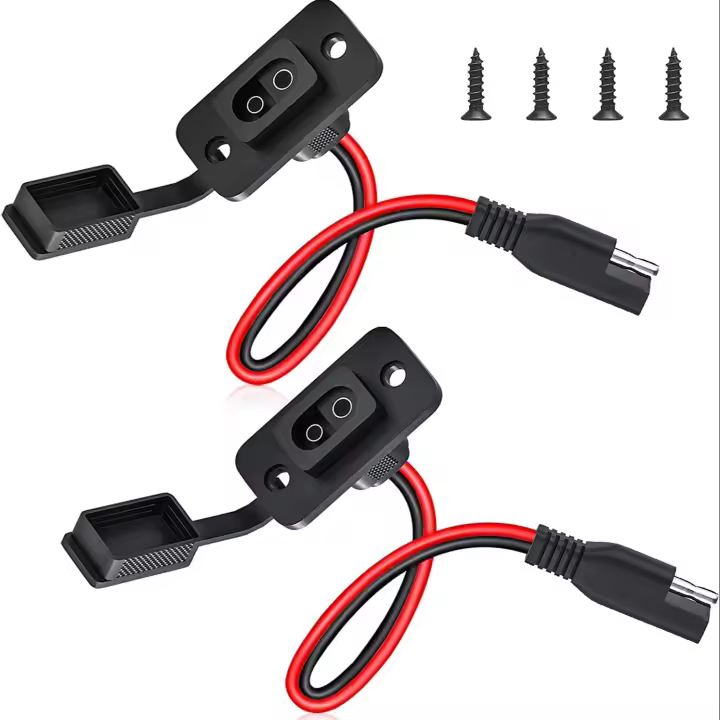 Conector Rápido SAE Harness Adaptador Macho a Hembra Cable De 1FT 12AWG Correa De Extensión SAE Para Componentes De Vehículos Eléctricos - 1