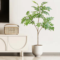 Planta Artificial De Figo Grande 76-140cm Hojas Verdes De Plástico Para Decoración De Jardín Y Exterior Estilo Tropical - details 7