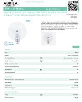 FABRILAMP Ventilador Pared Cuta Blanco 3Velocidades 50w control remoto Oscilante 5 Aspas Transp. TEMPORIZADOR DE 0,5 a 7,5H 53x43x30 Cm MOTOR AC CALIDAD TOP DE CONFIANZA - details 1