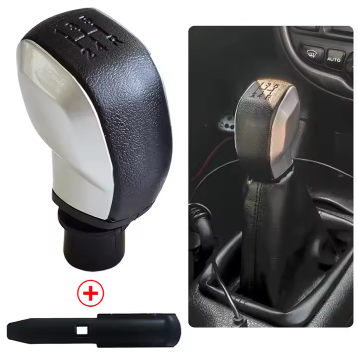 Nueva Manija De Cambio De Marchas Negra Con Cubierta De Cuero PU Para Peugeot 106 206 306 406 107 207 307 407 301 308 2008 Compatible Con Citroen C2 C3 C4 Elysee - 1