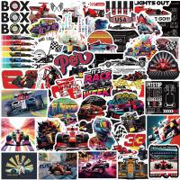 50pcs Etiquetas De Carreras F1 Formulación Uno Diversión Dibujos Animados Graffiti Pegatinas Para Laptop Teléfono Skateboard Motocicleta Casco Bicicleta - details 1