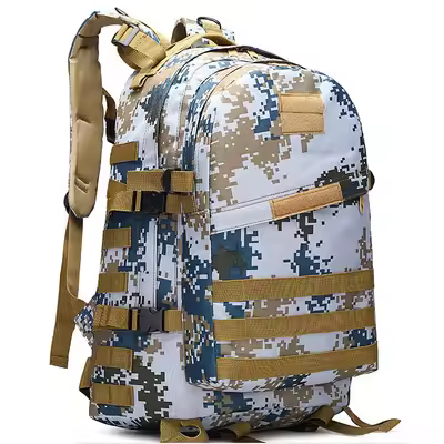 Mochila táctica de camuflaje para exteriores, de gran capacidad, para montañismo, - 1