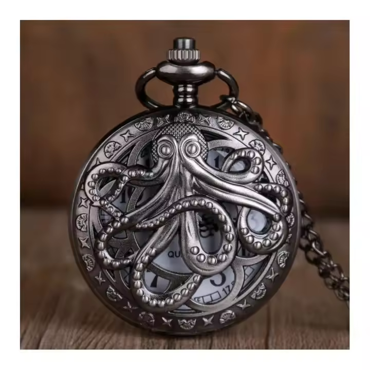 RELOJ DE BOLSILLO COLOR NEGRO (LA LLAMADA DE CTHULHU)     (kartele33.es) - 1