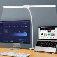 ORION91 Lámpara LED Fijar Mesa Flexo Gigante Color Blanco 5 Tonos de Luz Regulable (61,3x62 cm) Oficina Teletrabajo Escritorio Ordenador - SpazioLuzio - details 0