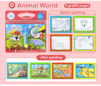 Libro De Dibujo Con Agua Mágica Y Lápiz De Colores Juguete Educativo Para Niños Regalo De Cumpleaños Tablero De Dibujo Y Pintura Temprana 8 Tipos - details 14