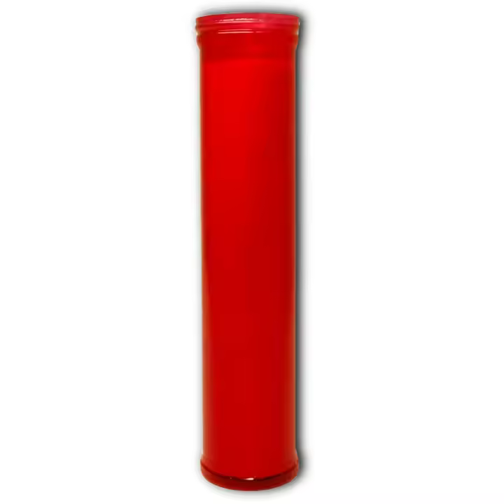 BricoLoco.com Velón grande litúrgico - Vela Roja para santos, yoga, paz. 270x60 mm combustión lenta 12 días Velas - 1