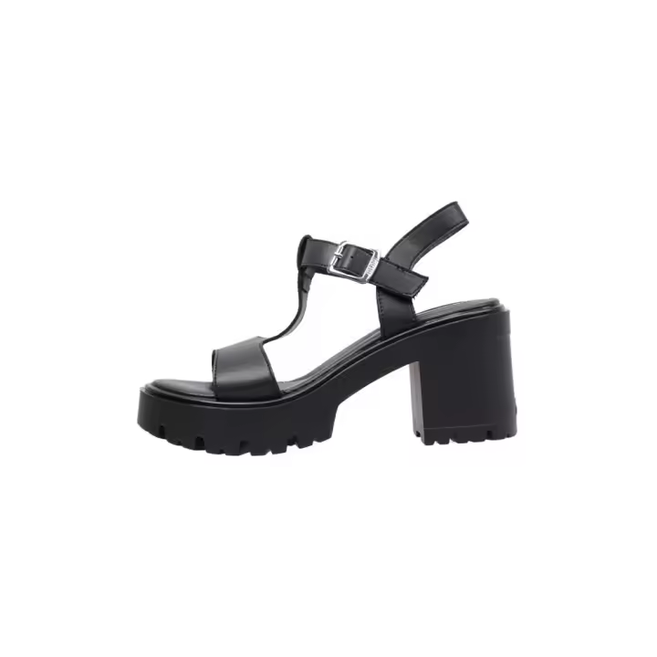 MTNG 52992 Sandalias Con Plataforma Mujer Negro - 1