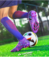 Zapatos De Fútbol FG/TF Para Hombres Y Mujeres Antideslizantes Duraderos Entrenamiento Al Aire Libre Microfibra - details 7