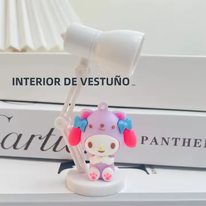 Lámpara De Noche Anime Kawaii Hello Kitty Kuromi Cinnamoroll Sanrio Regalo Para Niños Luz LED Para Dormitorio Accesorio De Película Y TV - 1