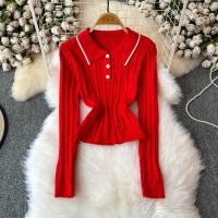 Conjunto De Dos Piezas Para Mujer REALEFT Otoño Invierno Traje De Pista De Correr Polo Collar Suéter Y Falda Skater A-line Nuevo 2024 - details 21