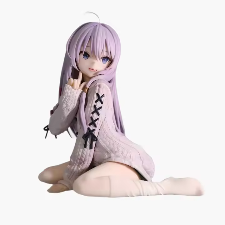 Figura De Acción Anime 15cm Elaina Viaje Muñeca De Suéter Modelo GK Decoración De Habitación Regalo Para Amigo Juguetes - 1