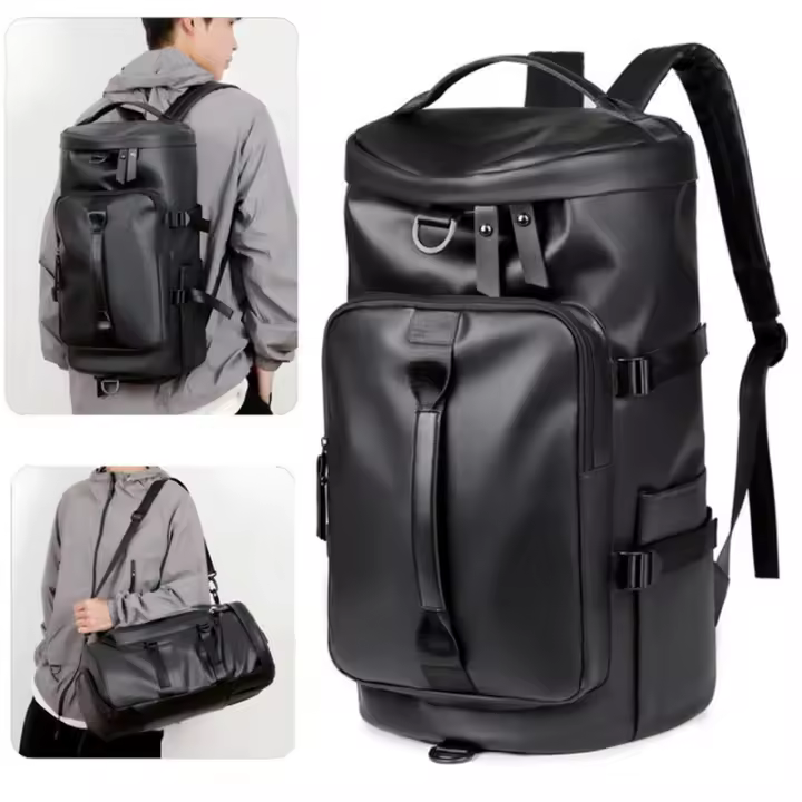 Mochila de viaje para el gimnasio, bolso de piel para hombres y mujeres, bolsos de hombre informales para deportes al aire libre, mochila de fin de semana para fitness - 1