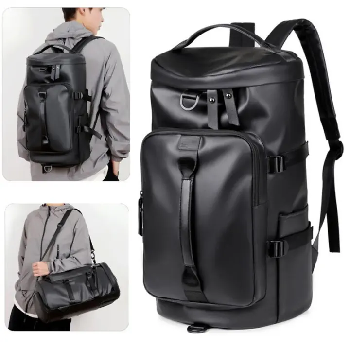 Mochila de viaje para el gimnasio, bolso de piel para hombres y mujeres, bolsos de hombre informales para deportes al aire libre, mochila de fin de semana para fitness - 1