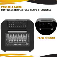 Ostark Freidora de Aire 5L  5.5L 6L 16L Sin Aceite, 1400W, Pantalla Táctil, 80-200°C, 60 Min Temporizador, Capacidad Grande, Fácil Limpiar, 220-240V ~ Para Cocina Saludable - details 34