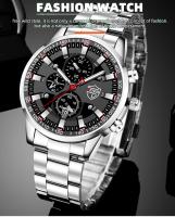 Reloj Deportivo Para Hombre Moda Negocios Acero Inoxidable Cuarzo Calendario Luminoso Reloj Hombre Casual - details 0