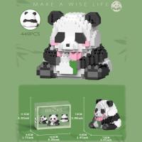 Mini Bloques De Construcción Creativos En Forma De Panda Micro Modelo Diamante Animal Juguetes Para Niños Y Niñas Construcción Ciudadana DIY Regalo Educativo - details 2