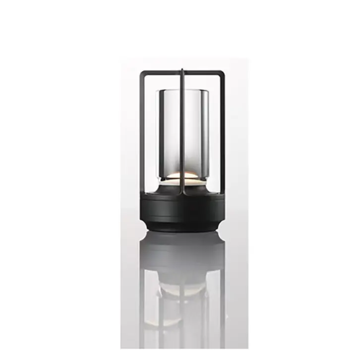 Lámpara De Mesa Recargable LED Con Interruptor Táctil Para Dormitorio Y Restaurante Luz De Escritorio USB-C Moderna Y Dimmable - 1