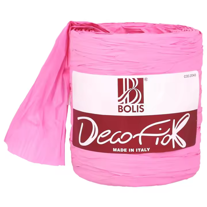 Cinta Decofiok Rosa Chicle de 10cm de Ancho para Lazos, Regalos y Manualidades | Sintética, Moldeable y Resistente a Líquidos | Originalidad y Volumen en Decoración de Regalos y Detalles de Boda - 1