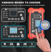 Cargador De Batería Para Coche 6A 12V Dispositivo De Recarga Inteligente Para Baterías De Plomo-Acido Con Pantalla LCD Para Coches Y Motocicletas - details 2