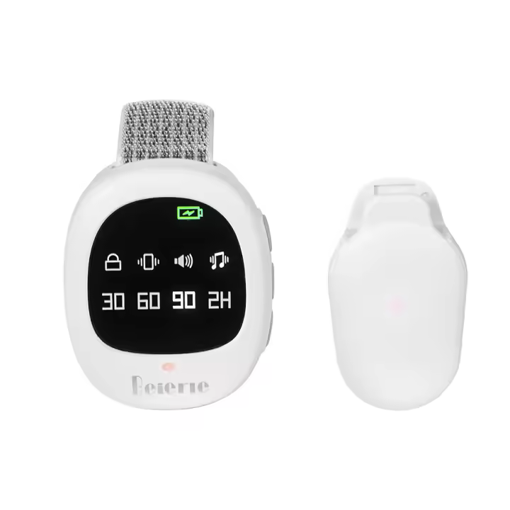 Alarma De Despierto Para Cama Con Recarga Inalámbrica Sensor De Hidratación Para Entrenamiento De Incontinencia Infantil Con Volumen Vibración Y Luz Flash Adecuado Para Niños De 0 a 6 Meses a 12 Años - 1