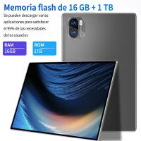 La nueva y original versión global 5g de 2025 de 10,1 pulgadas 16GB Ram 1tb ROM Android 13,0 20000 ma WiFi 14 Core 5K ultra tablet HD portátil Office es ligera - details 5