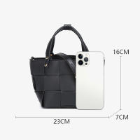 Bolso De Hombro Versátil Para Mujer 2025 Moda Nueva Bandolera Tejida Bolsa De Mano Bolsa De Tote Material Principal PU Con Lining De Poliéster - details 10