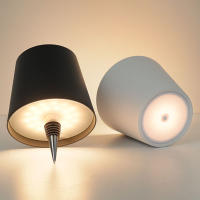 Lámpara De Botella LED Con Control Táctil Y 3 Niveles De Brillantez Luz De Noche Para Barra O Café Recargable Por Tipo-C - details 1