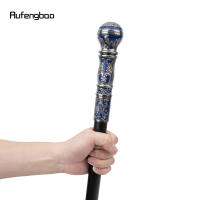 Bastón De Moda Plateado Azul Con Manija Redonda Decorativa Para Fiesta Cane De Lujo Elegante 93cm Con Punta De Goma - details 7