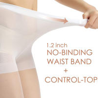 Kave 3 Pares De Medias De Tela Ultrafinas Para Mujer Cintura Alta Translúcidas Medias Hasta La Cadera Material Poliéster Spandex - details 6