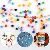 500pcs De Cuentas De Plástico En Colores Para La Fabricación De Joyas DIY Trenzas De Pelo Pulseras Collares Artesanías Pequeña Empresa - details 5