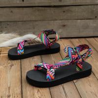 Sandalias De Verano Para Mujer Alpargatas Planas Con Cuerda De Lino Tallas Grandes Zapatos Casuales Para Playa Y Exterior - details 24