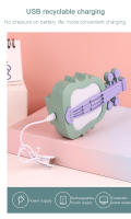 Lámpara De Noche LED Violín Cargable Por USB Luz RGB Para Dormitorio Iluminación De Mesa De La Cama Adecuada Para Alimentación Nocturna - details 3