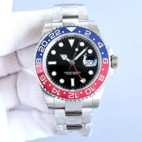 Reloj De Hombre Automático De Lujo Movimiento Métrico Resistente Al Agua Estilo Casual Simulacrum Cerámica Cuero Piel Acero Inoxidable - details 0